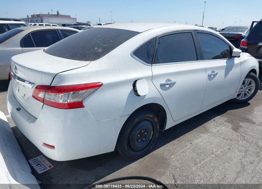 2015 NISSAN SENTRA S VIN: 3N1AB7AP0FY284556