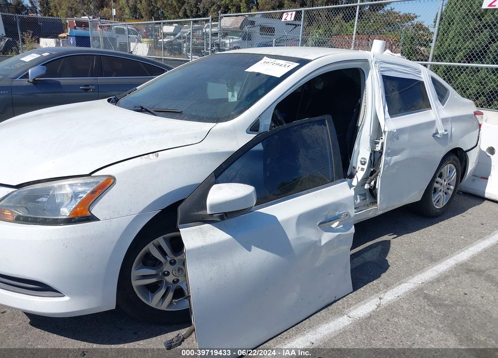 2015 NISSAN SENTRA S VIN: 3N1AB7AP0FY284556