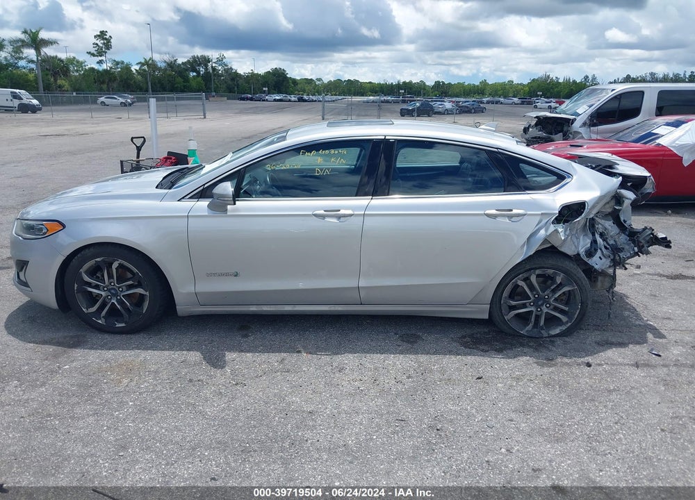 2019 FORD FUSION HYBRID TITANIUM VIN: 3FA6P0RU6KR237886