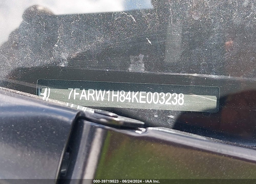 2019 HONDA CR-V EX-L VIN: 7FARW1H84KE003238