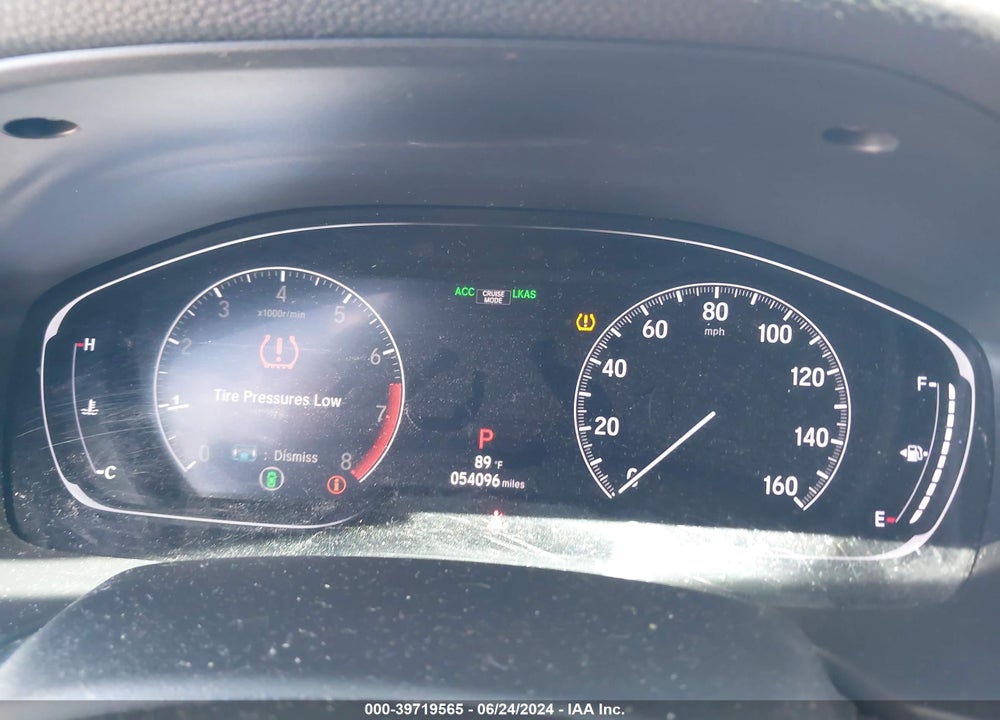 2019 HONDA ACCORD SPORT VIN: 1HGCV1F3XKA106587