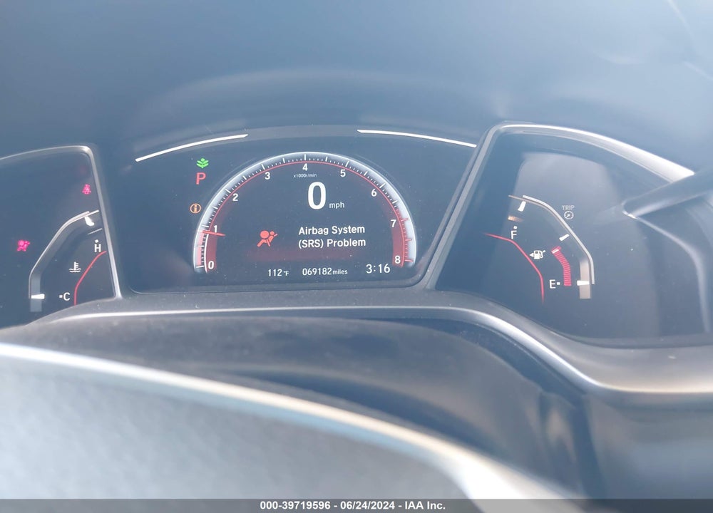 2019 HONDA CIVIC SPORT VIN: 2HGFC2F80KH510634
