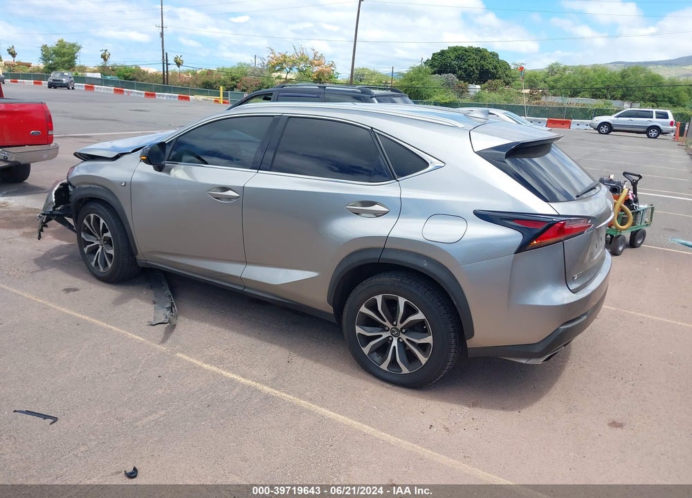 2015 LEXUS NX 200T F SPORT VIN: JTJYARBZ3F2019197