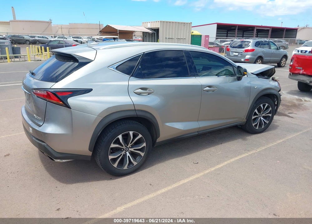 2015 LEXUS NX 200T F SPORT VIN: JTJYARBZ3F2019197