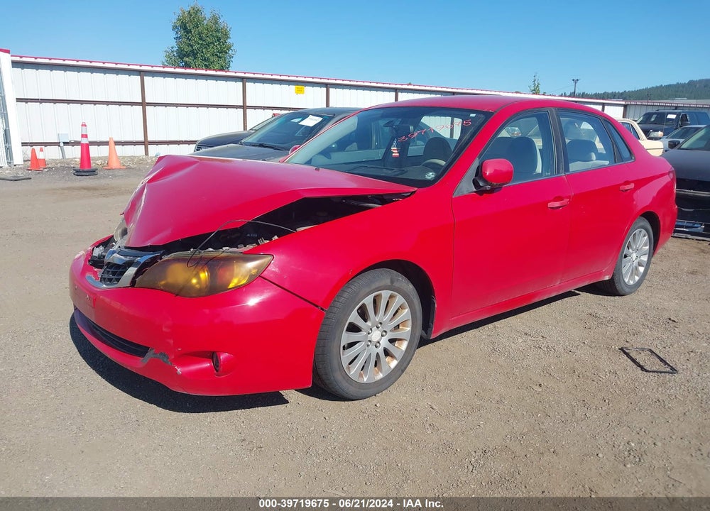 2008 SUBARU IMPREZA 2.5I VIN: JF1GE61658H525144