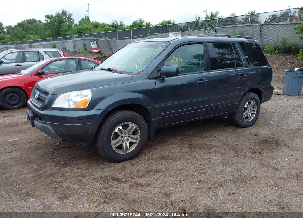 2004 HONDA PILOT EX-L VIN: 2HKYF18614H557718