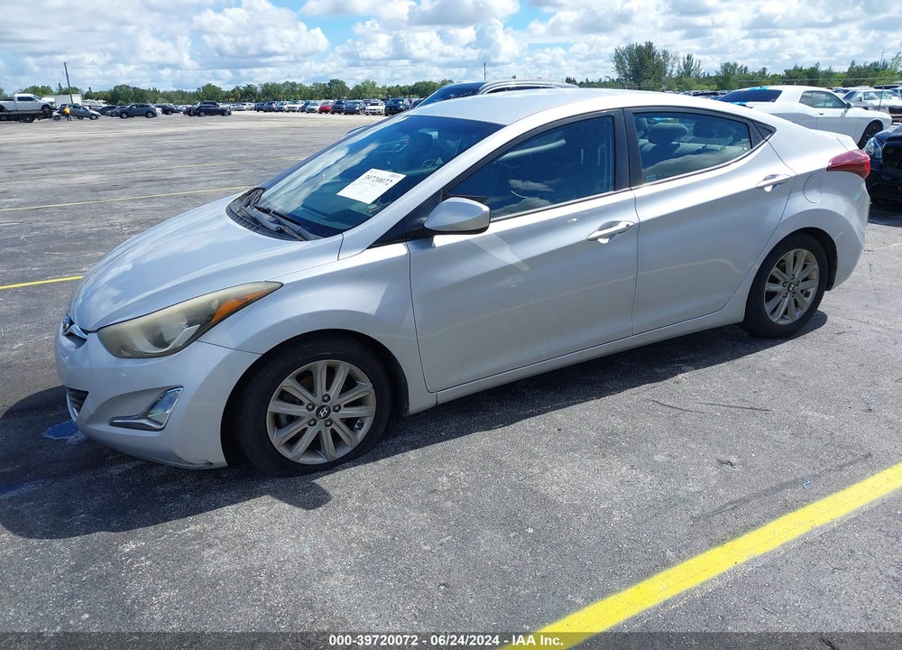 2014 HYUNDAI ELANTRA SE VIN: KMHDH4AE1EU142140