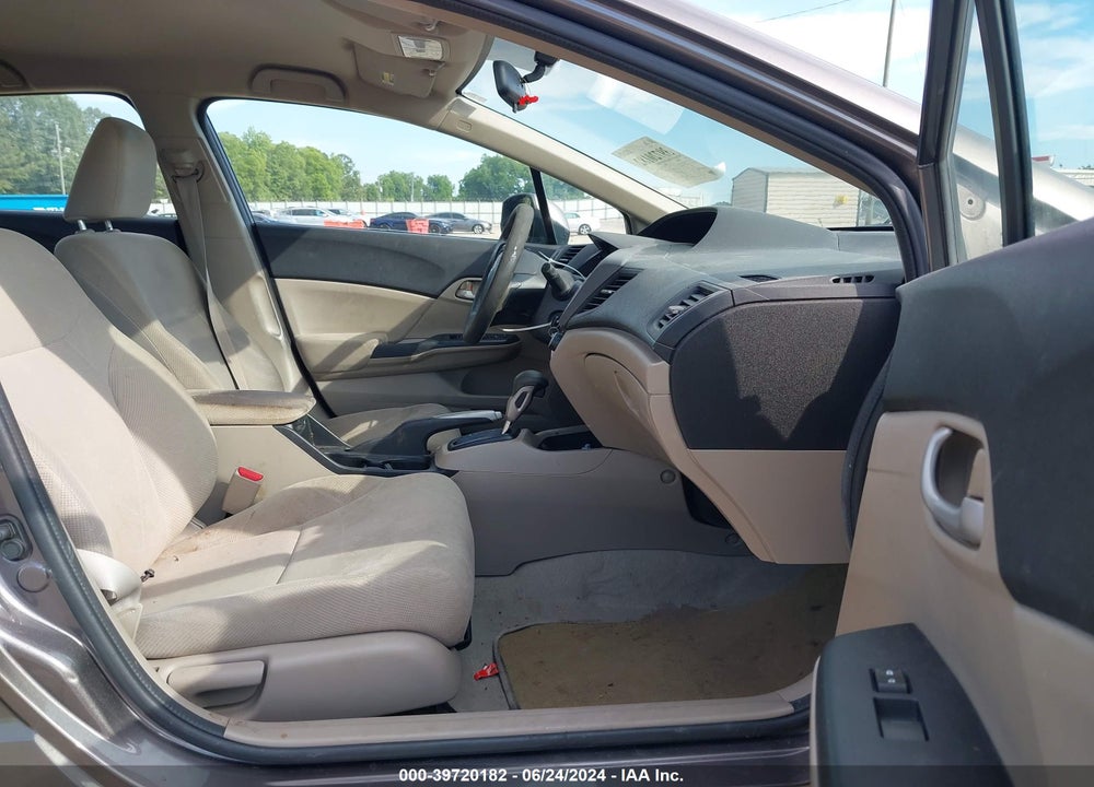 2012 HONDA CIVIC LX VIN: 19XFB2F5XCE361394