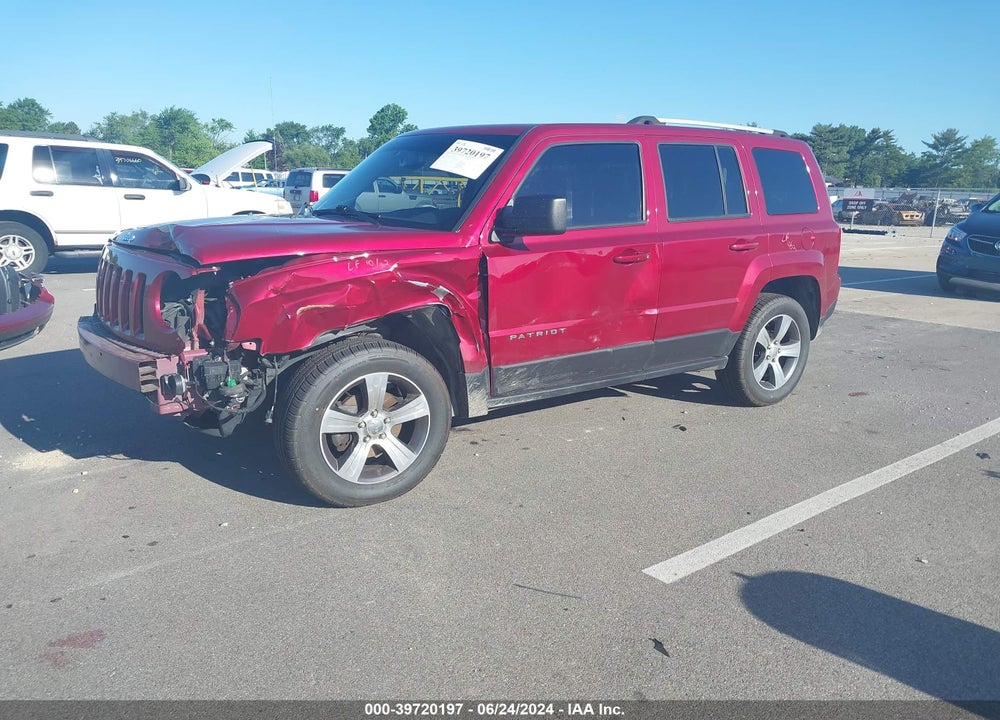 2017 JEEP PATRIOT HIGH ALTITUDE 4X4 VIN: 1C4NJRFBXHD135555