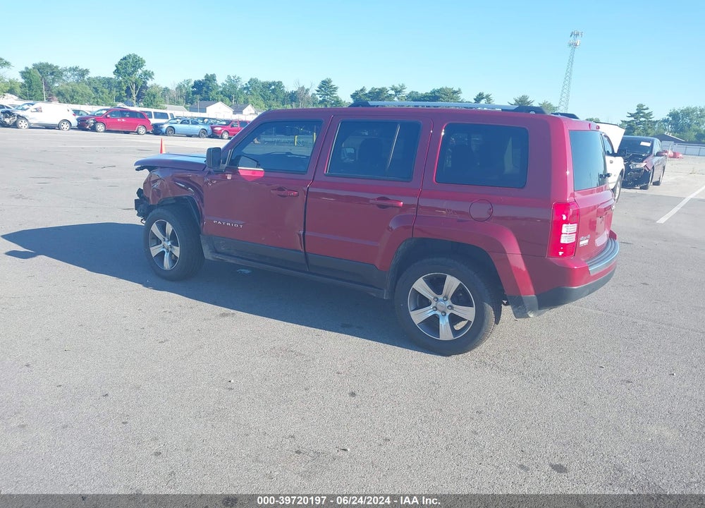 2017 JEEP PATRIOT HIGH ALTITUDE 4X4 VIN: 1C4NJRFBXHD135555