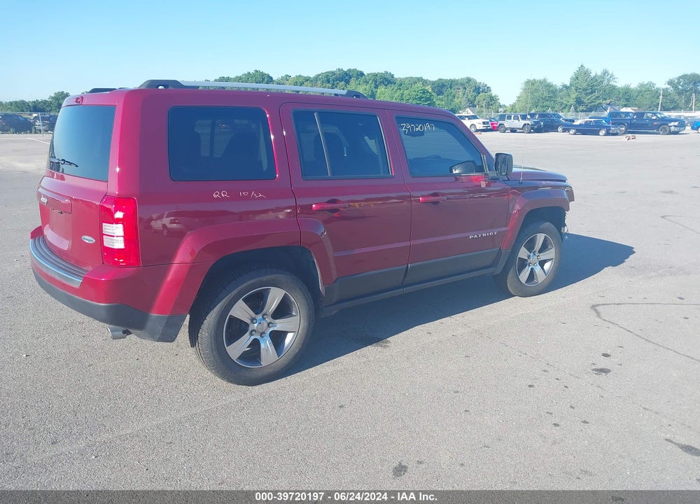2017 JEEP PATRIOT HIGH ALTITUDE 4X4 VIN: 1C4NJRFBXHD135555