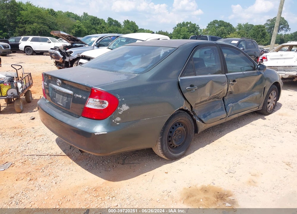 2002 TOYOTA CAMRY LE VIN: 4T1BE32K72U525753