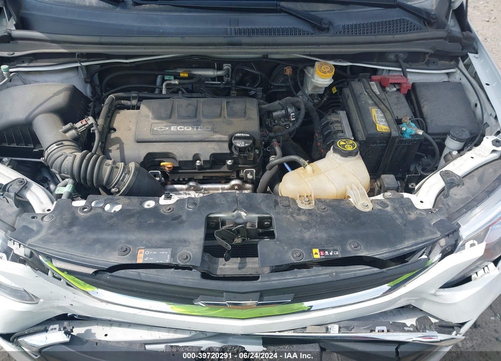 2019 CHEVROLET SONIC LT AUTO VIN: 1G1JD5SB4K4108176