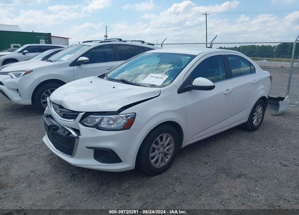 2019 CHEVROLET SONIC LT AUTO VIN: 1G1JD5SB4K4108176