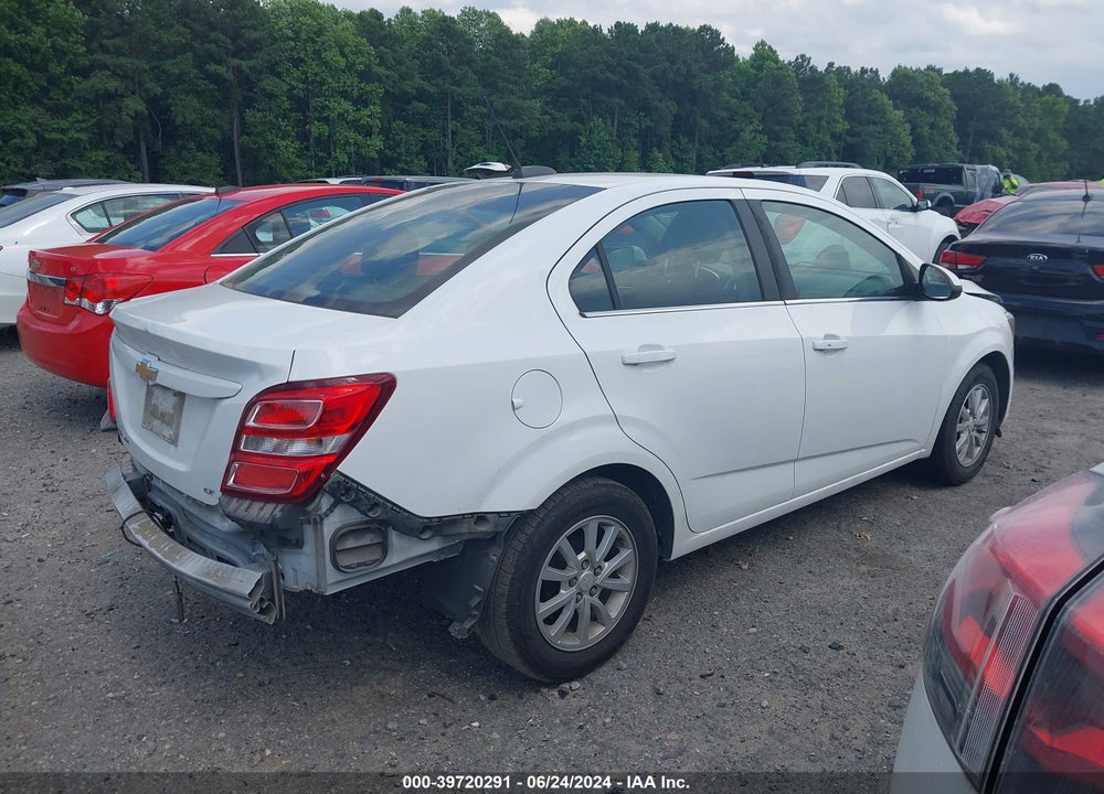 2019 CHEVROLET SONIC LT AUTO VIN: 1G1JD5SB4K4108176