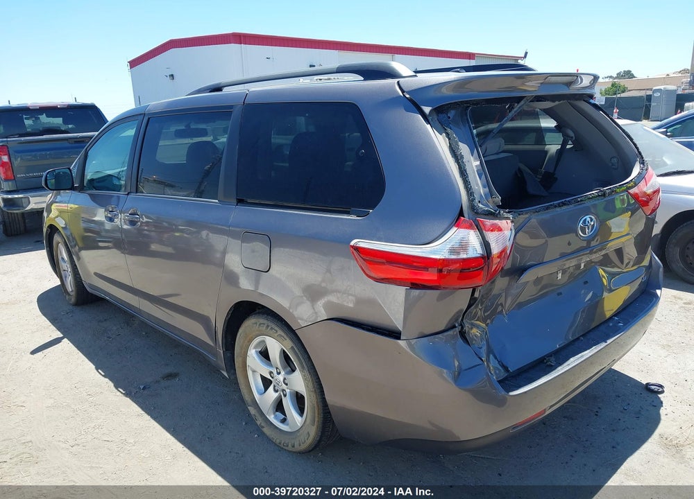 2016 TOYOTA SIENNA LE 8 PASSENGER VIN: 5TDKK3DC0GS709866