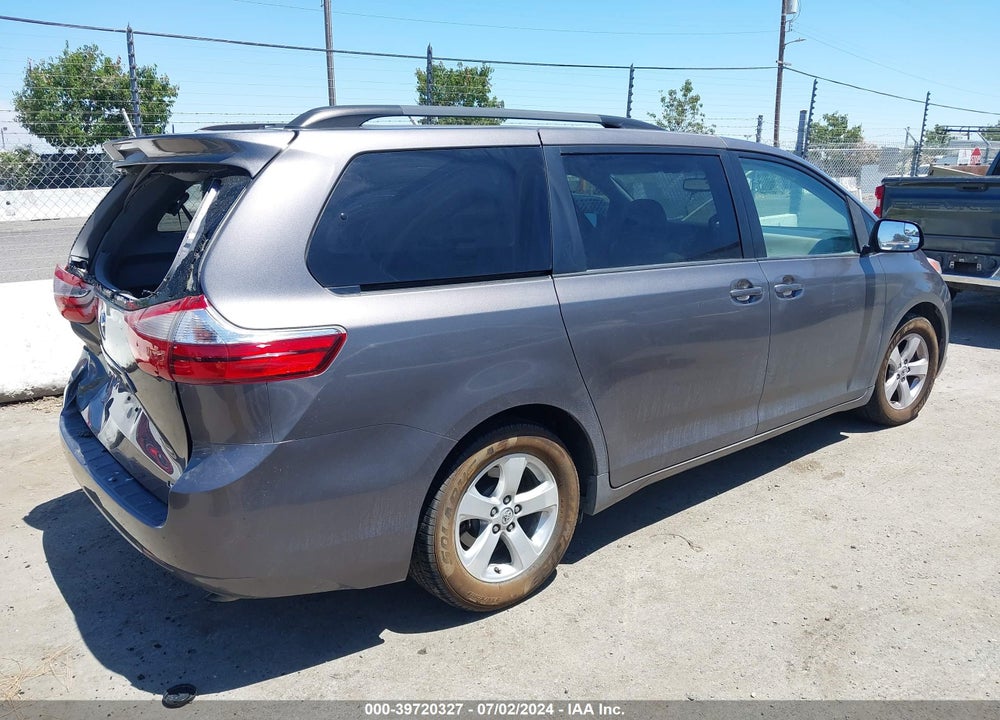 2016 TOYOTA SIENNA LE 8 PASSENGER VIN: 5TDKK3DC0GS709866