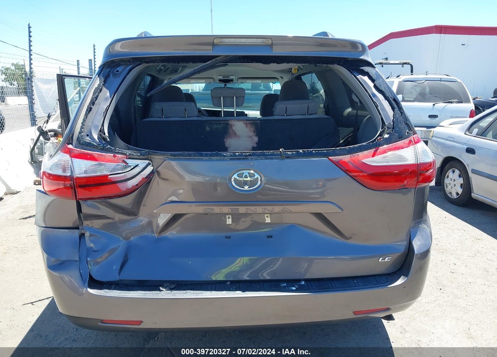 2016 TOYOTA SIENNA LE 8 PASSENGER VIN: 5TDKK3DC0GS709866