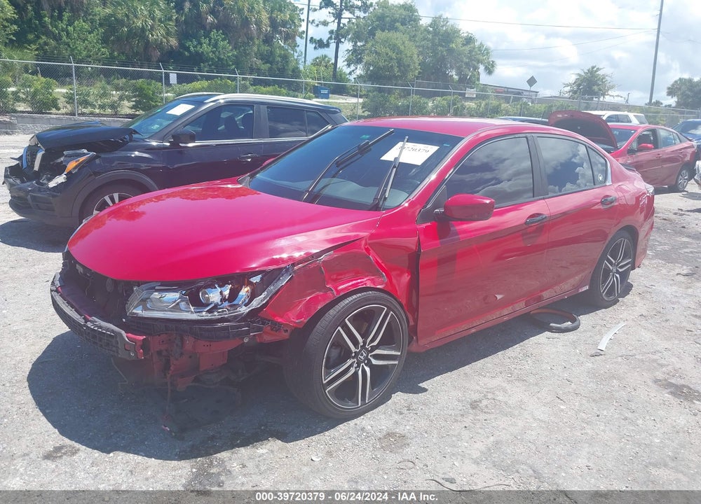 2017 HONDA ACCORD SPORT SE VIN: 1HGCR2F18HA063417