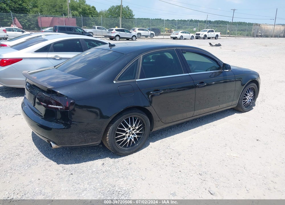 2011 AUDI A4 2.0T PREMIUM VIN: WAUFFAFL8BN005322