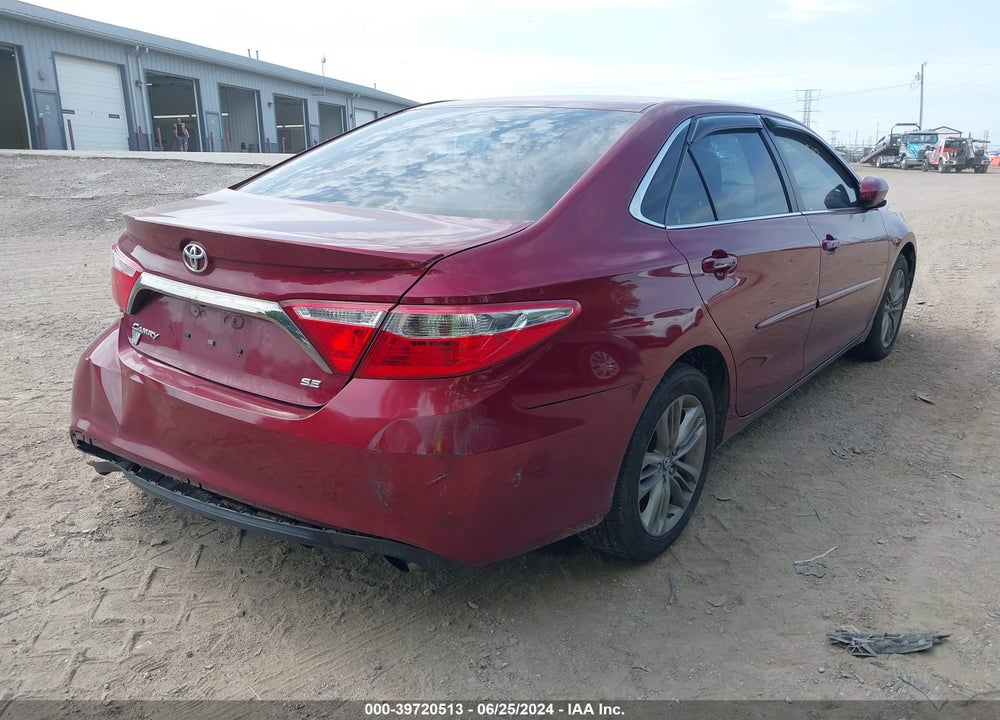 2016 TOYOTA CAMRY SE VIN: 4T1BF1FK5GU580320