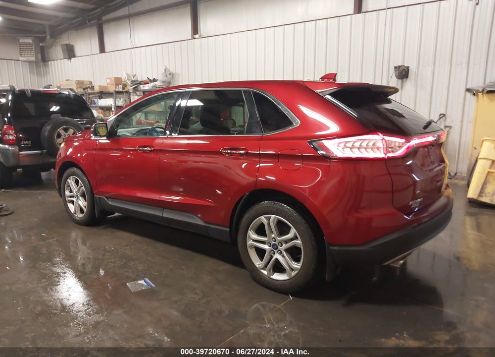 2017 FORD EDGE TITANIUM VIN: 2FMPK4K8XHBB36905