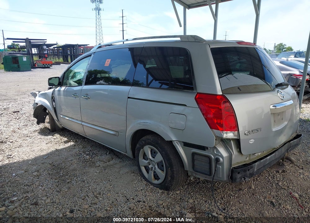2007 NISSAN QUEST 3.5 S VIN: 5N1BV28U97N142529