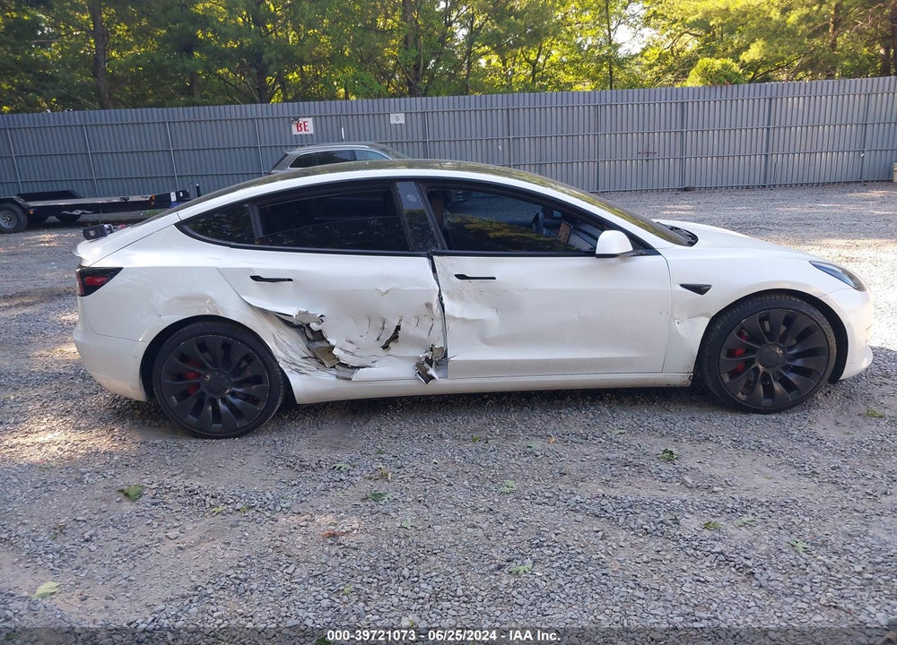 2022 TESLA MODEL 3 PERFORMANCE DUAL MOTOR ALL-WHEEL DRIVE VIN: 5YJ3E1EC1NF165362