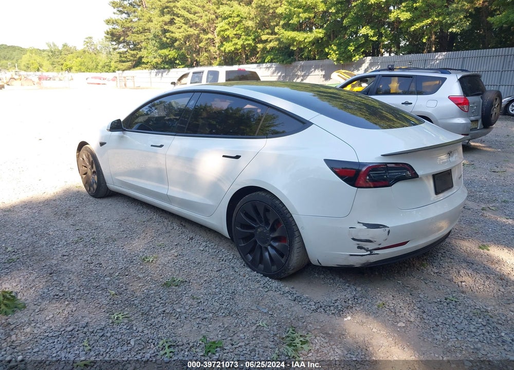 2022 TESLA MODEL 3 PERFORMANCE DUAL MOTOR ALL-WHEEL DRIVE VIN: 5YJ3E1EC1NF165362