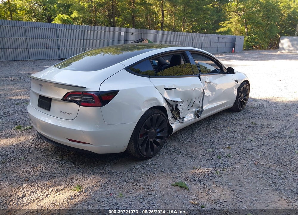 2022 TESLA MODEL 3 PERFORMANCE DUAL MOTOR ALL-WHEEL DRIVE VIN: 5YJ3E1EC1NF165362