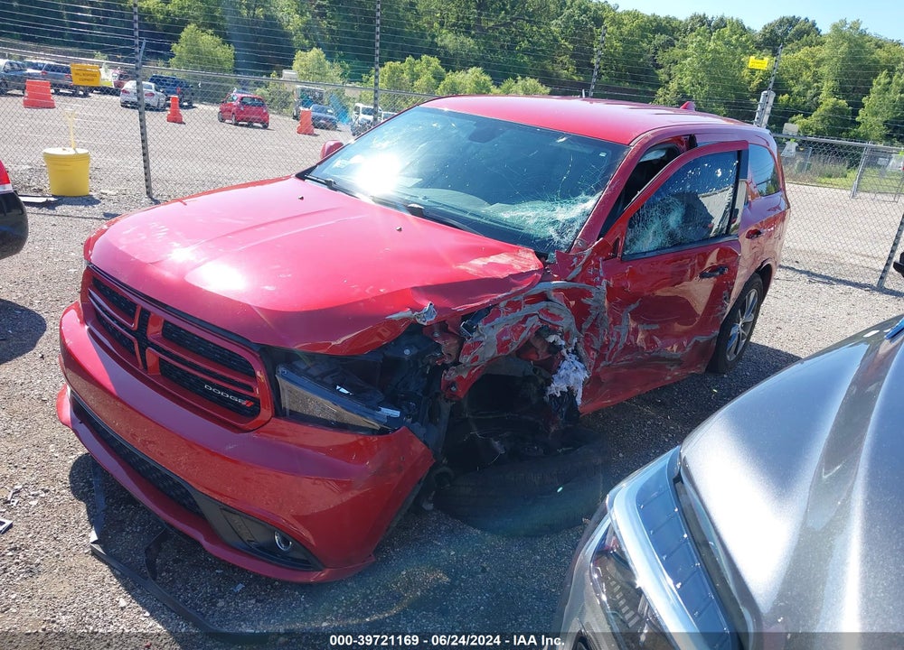 2016 DODGE DURANGO SXT VIN: 1C4RDJAG0GC354008