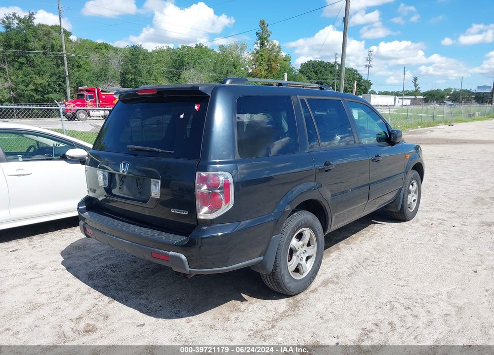 2006 HONDA PILOT EX VIN: 2HKYF18426H540993
