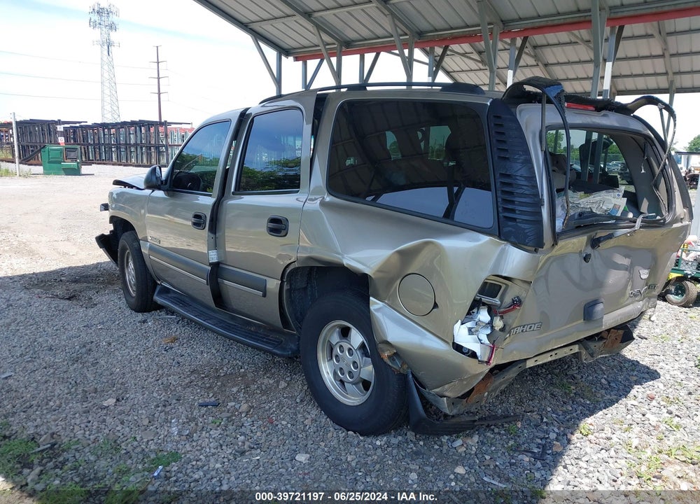 2003 CHEVROLET TAHOE LS VIN: 1GNEK13V83J218951