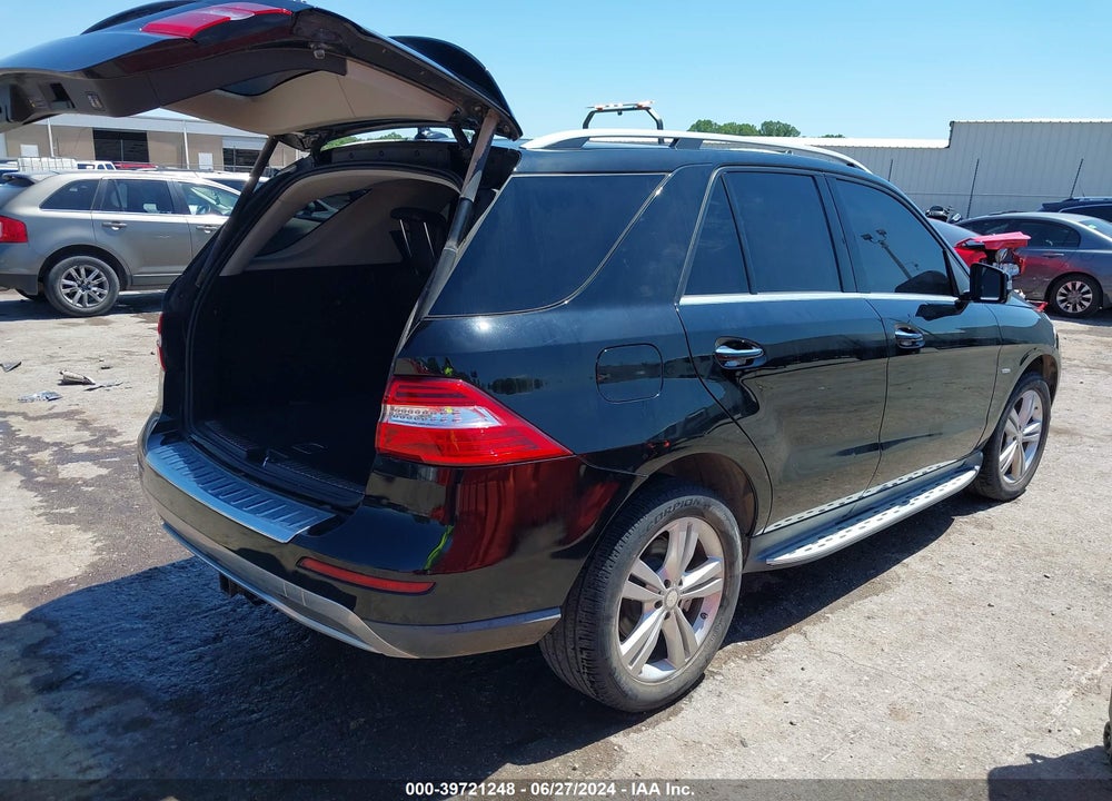 2012 MERCEDES-BENZ ML 350 4MATIC VIN: 4JGDA5HB0CA061702