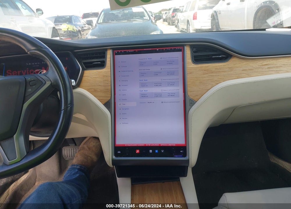 2019 TESLA MODEL S 100D/75D/LONG RANGE/STANDARD RANGE VIN: 5YJSA1E29KF339561