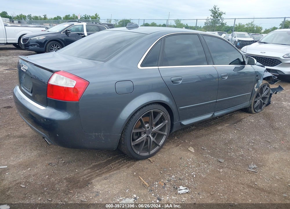 2004 AUDI S4 4.2 VIN: WAUPL58E04A218147