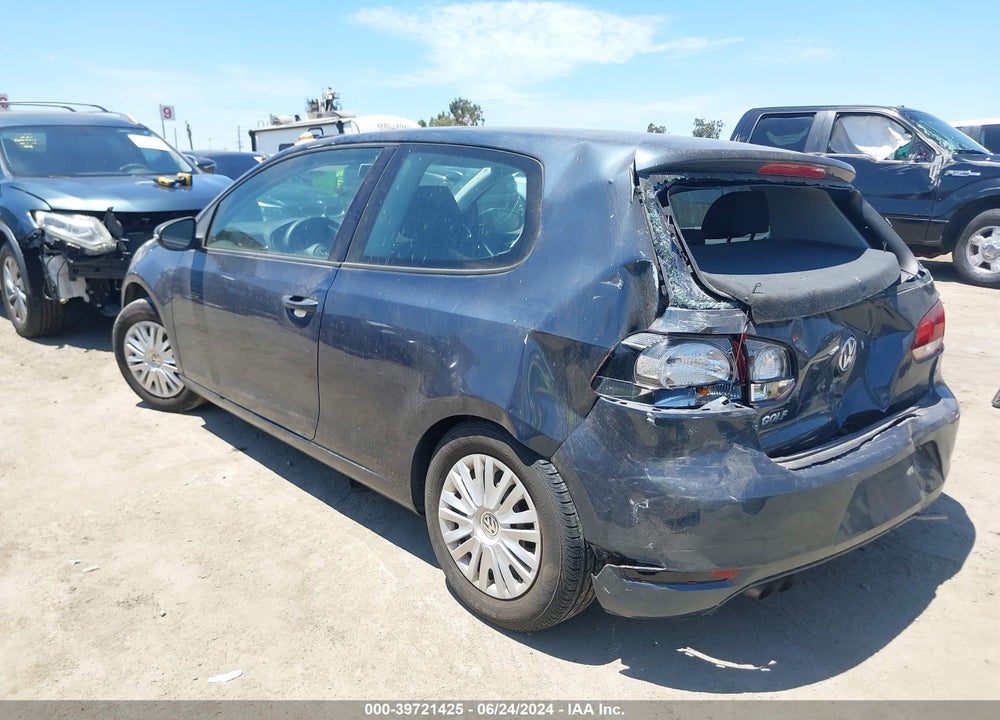 2011 VOLKSWAGEN GOLF 2.5L 2-DOOR VIN: WVWBB7AJ6BW160158