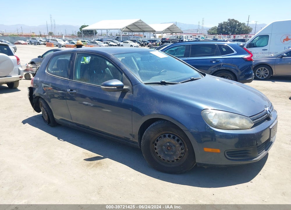 2011 VOLKSWAGEN GOLF 2.5L 2-DOOR VIN: WVWBB7AJ6BW160158