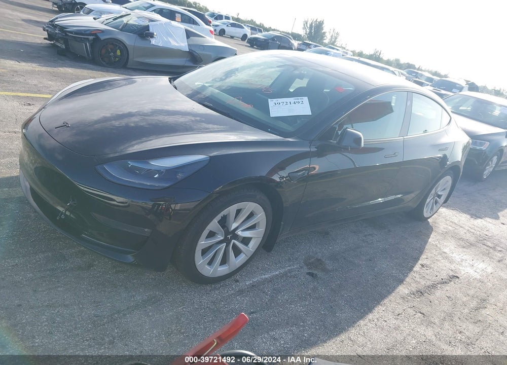2022 TESLA MODEL 3 LONG RANGE DUAL MOTOR ALL-WHEEL DRIVE VIN: 5YJ3E1EB6NF186506