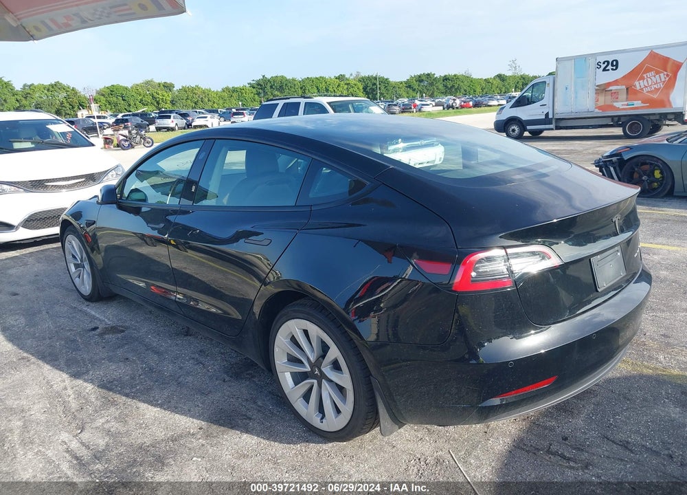 2022 TESLA MODEL 3 LONG RANGE DUAL MOTOR ALL-WHEEL DRIVE VIN: 5YJ3E1EB6NF186506
