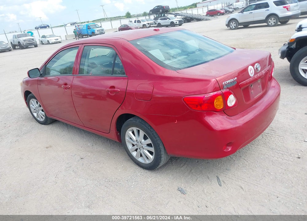 2009 TOYOTA COROLLA LE VIN: JTDBL40E599021597