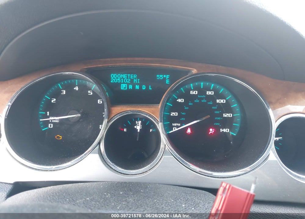 2012 BUICK ENCLAVE CONVENIENCE VIN: 5GAKRBED6CJ424336