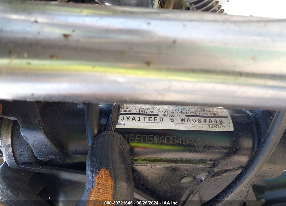 1998 YAMAHA XV1100 S VIN: JYA1TEE05WA084848
