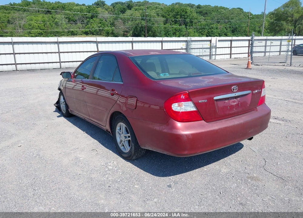 2002 TOYOTA CAMRY LE VIN: 4T1BE32K72U013619