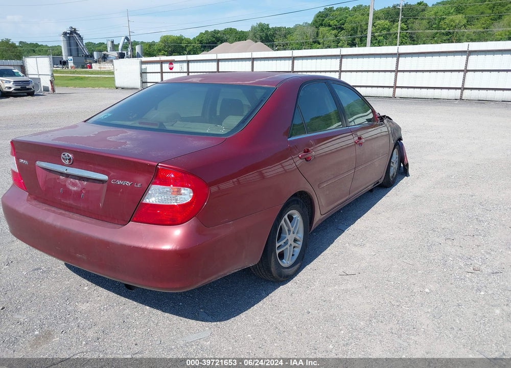 2002 TOYOTA CAMRY LE VIN: 4T1BE32K72U013619