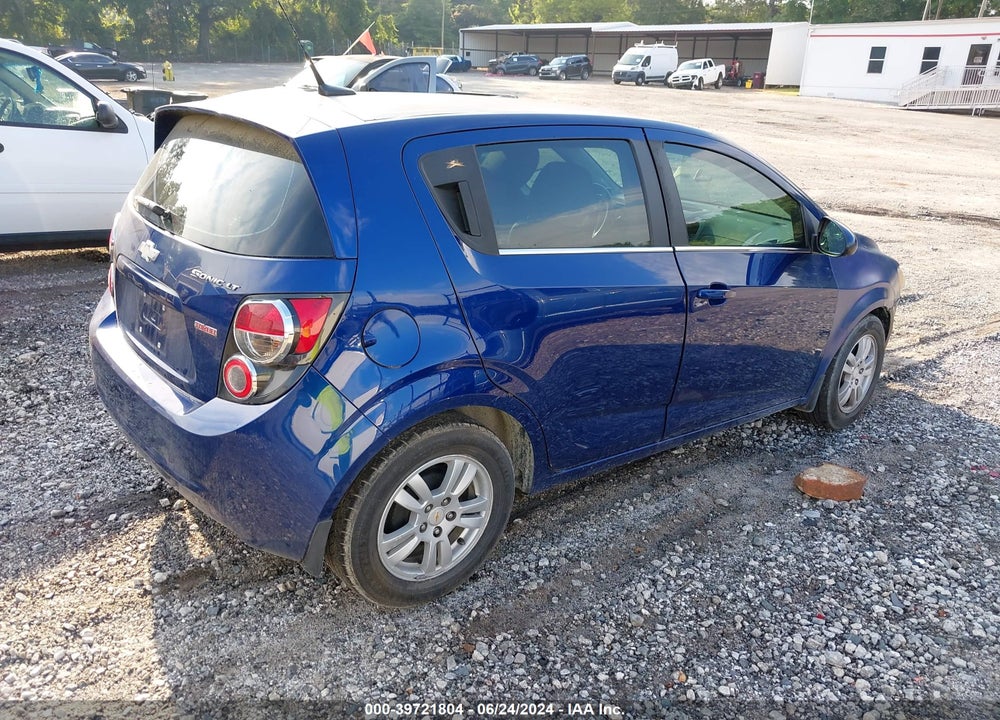 2013 CHEVROLET SONIC LT MANUAL VIN: 1G1JD6SB0D4129938