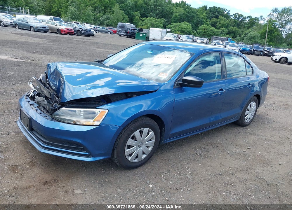 2015 VOLKSWAGEN JETTA 2.0L S VIN: 3VW2K7AJ7FM418934