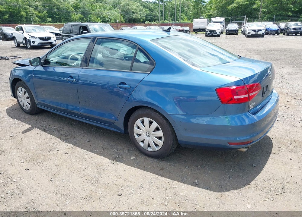 2015 VOLKSWAGEN JETTA 2.0L S VIN: 3VW2K7AJ7FM418934