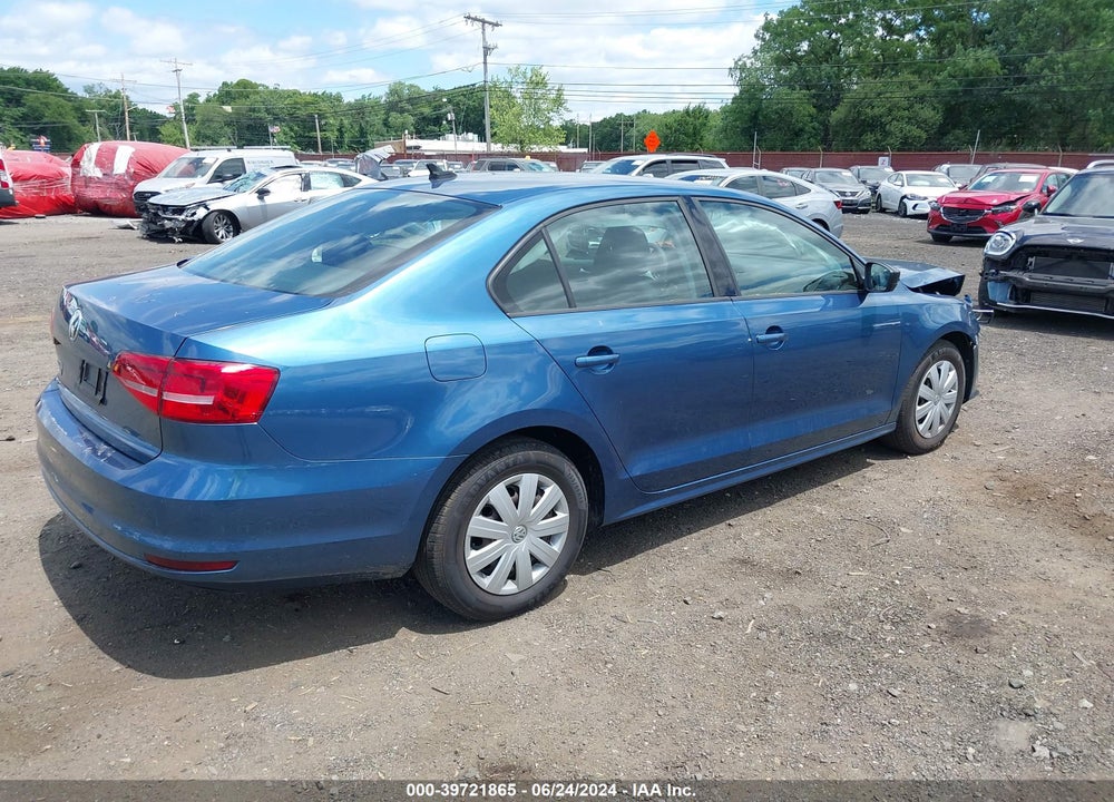 2015 VOLKSWAGEN JETTA 2.0L S VIN: 3VW2K7AJ7FM418934