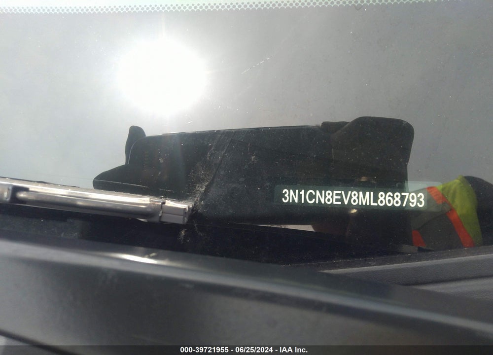 2021 NISSAN VERSA SV XTRONIC CVT VIN: 3N1CN8EV8ML868793